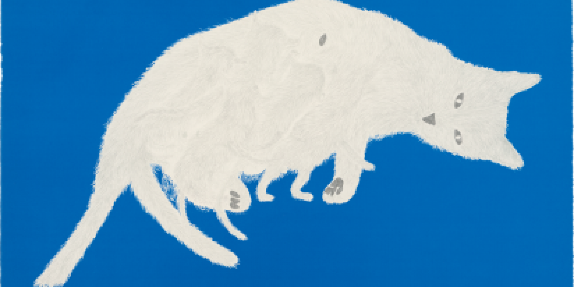 Kiki Smith, Litter, 1999, Lithographie mit Vergoldung auf Arches Cover White-Papier, 551 x 764 mm, Staatliche Graphische Sammlung München, Schenkung der Künstlerin © Kiki Smith, courtesy Pace Gallery