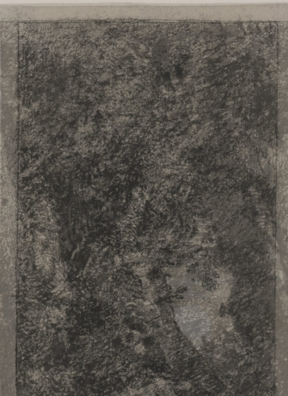 Arnold Böcklin, Das Irrlicht, um 1855/60, Feder und Pinsel in Schwarz, grau laviert, weiß gehöht, mit Federlinie umrandet, auf hellbräunlichem Papier, 280 x 206 mm Blattmaß © Staatliche Graphische Sammlung München