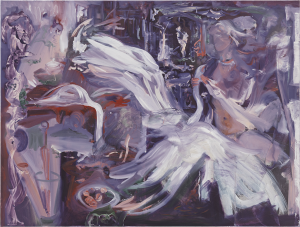 06 Cecily Brown, The Lady And The Swan 6, 2022 Öl Auf Leinwand, 78,7 X 104 Cm