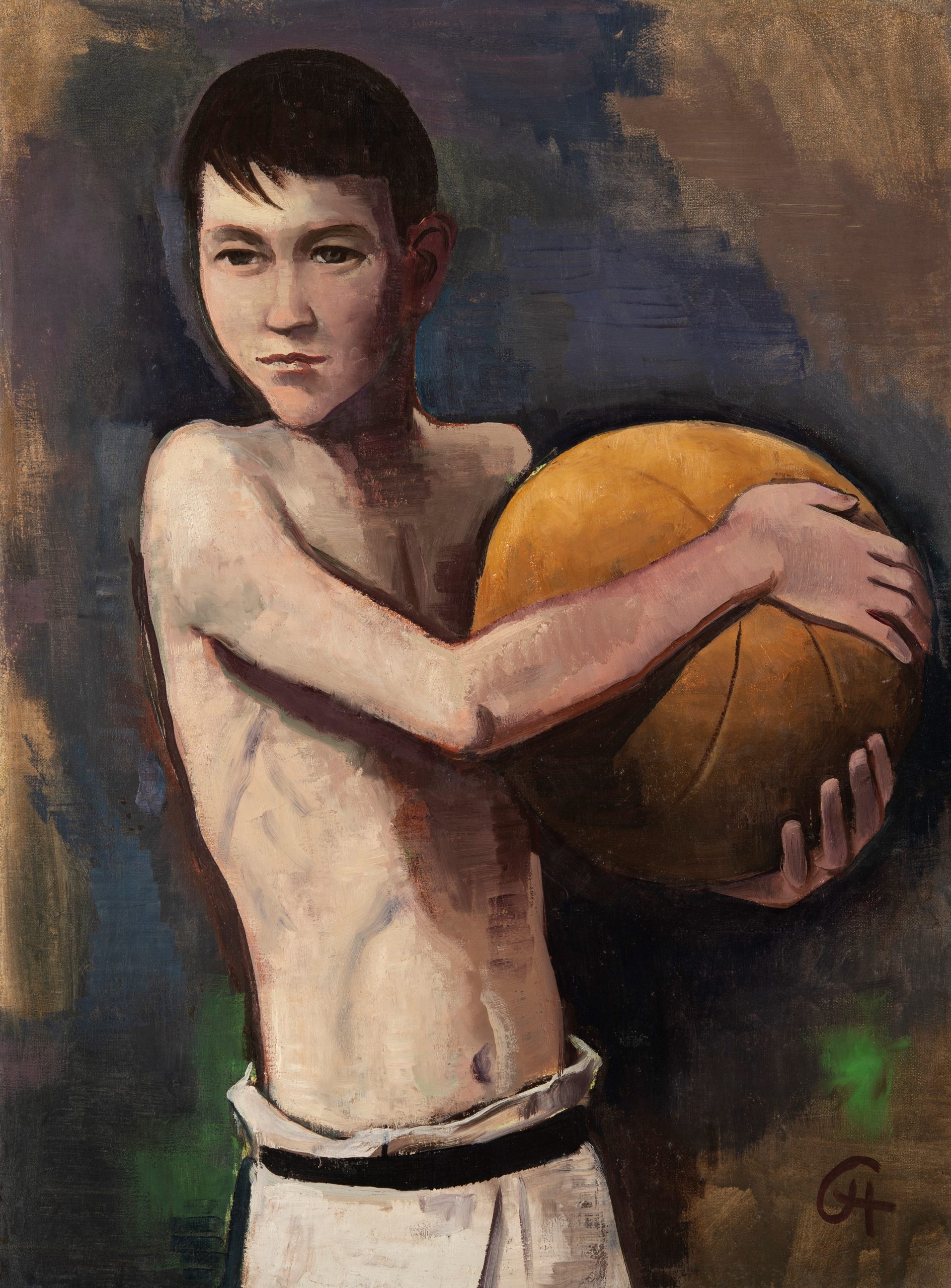 Karl Hofer, Junge mit Ball, 1927 © VG Bild-Kunst, Bonn 2023 Foto: Haydar Koyupinar, Bayerische Staatsgemäldesammlungen